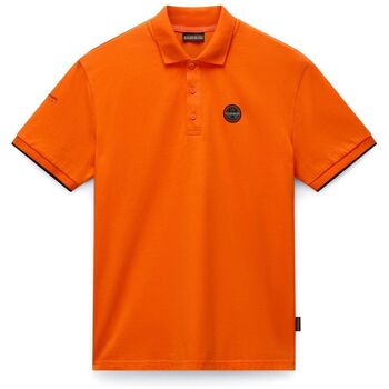 Napapijri  T-Shirts & Poloshirts E-BADGE NP0A4IDA-A001 ORANGE RED günstig online kaufen