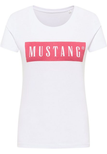 MUSTANG Kurzarmshirt Print-Shirt günstig online kaufen