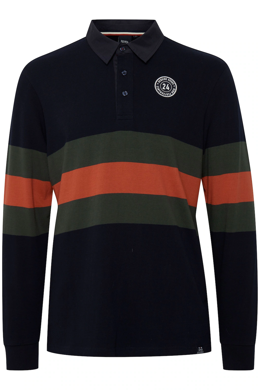 FQ1924 Langarm-Poloshirt "Langarm-Poloshirt FQMikkael" günstig online kaufen