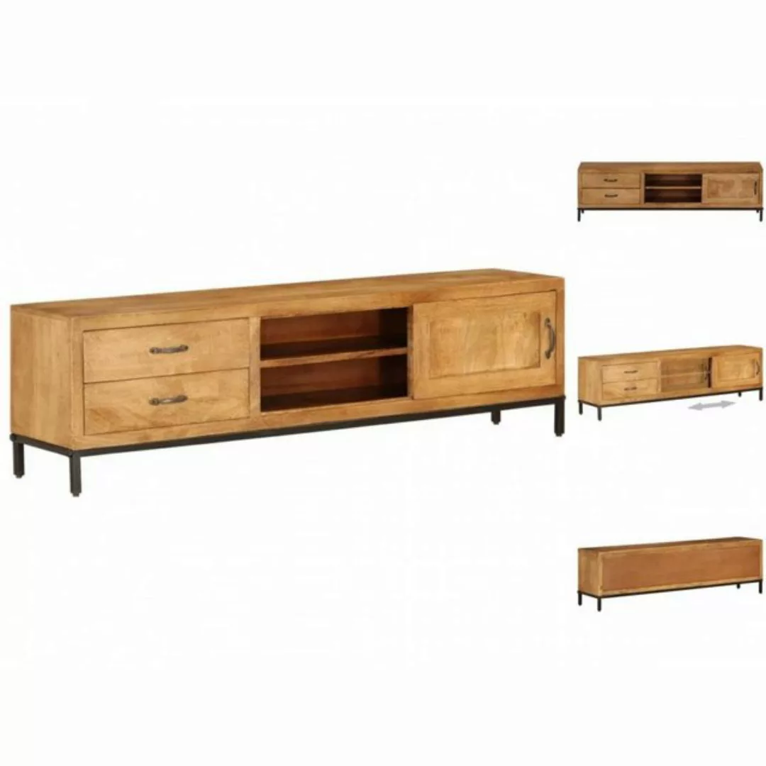 Tv-schrank Mangoholz Massiv 140 X 30 X 40 Cm günstig online kaufen