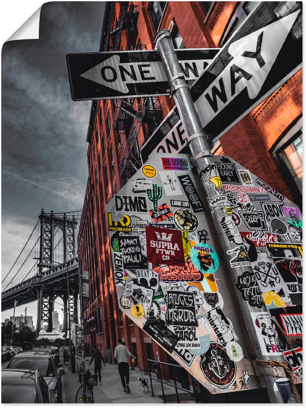 Artland Wandbild "New York Street Fotografie", Amerika, (1 St.), als Alubil günstig online kaufen