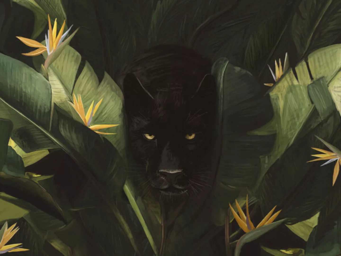 Poster / Leinwandbild - Hello Panther ! günstig online kaufen