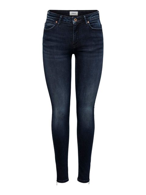 ONLY Skinny-fit-Jeans ONLKENDELL LIFE REG SK ANKLE mit Zipper am Saum günstig online kaufen