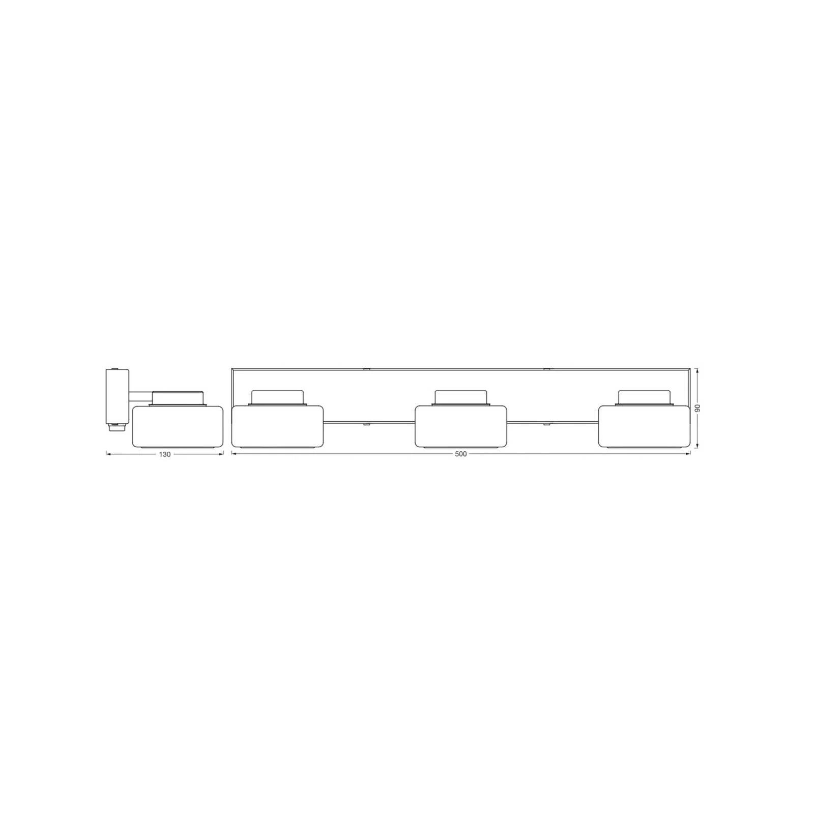 OSRAM LED-Wandleuchte ORBIS FLAME, schwarz, 3-flg., CCT IP44 günstig online kaufen