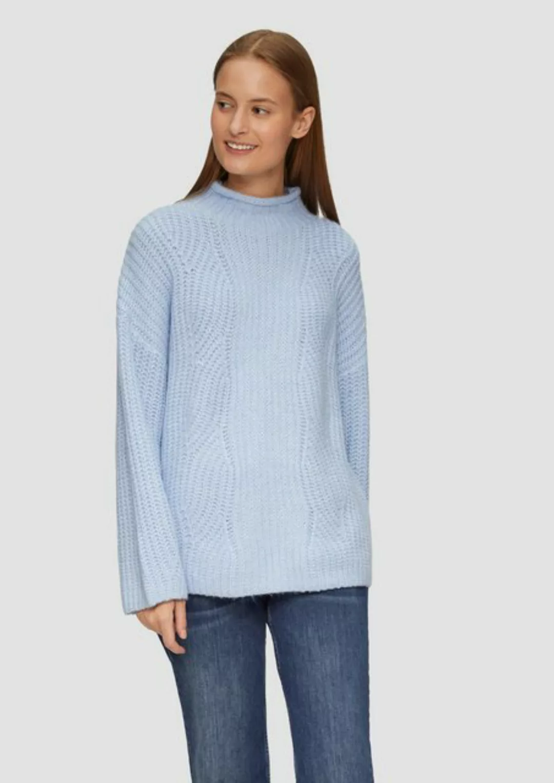 s.Oliver Strickpullover Relaxed Fit Pullover aus Alpakamix günstig online kaufen