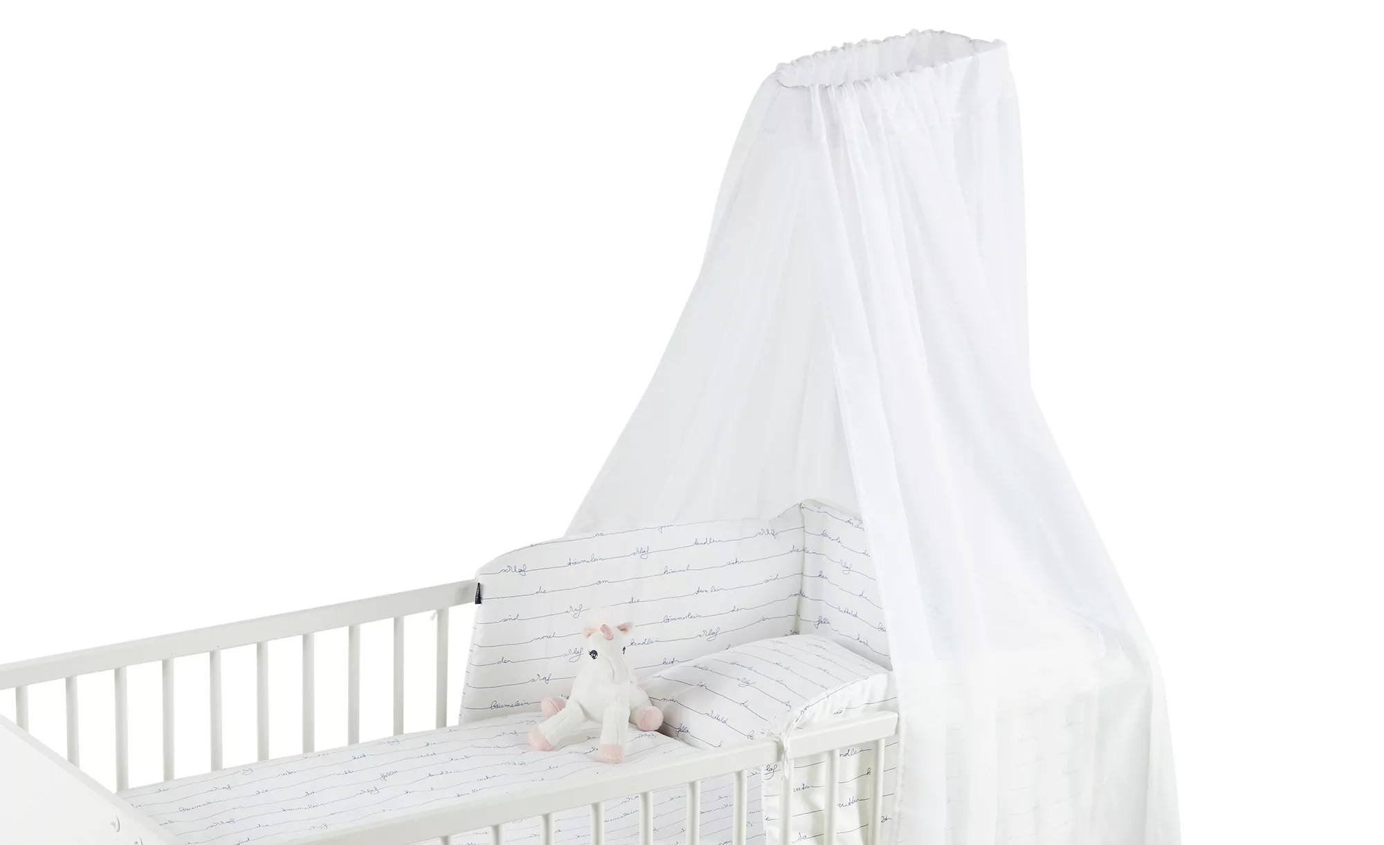 Alvi Bettset - weiß - Himmel: 100% Polyester, Bettwäsche: 100% Baumwolle, N günstig online kaufen