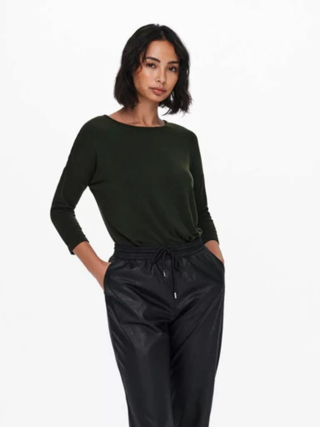 ONLY 3/4-Arm-Shirt ONLGLAMOUR 3/4 TOP JRS NOOS in lässiger Oversize-Form günstig online kaufen