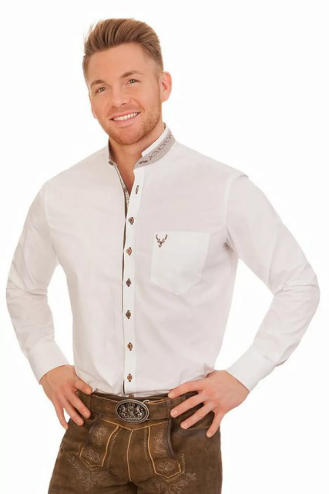 orbis Trachtenhemd Trachtenhemd - EDWIN - weiß günstig online kaufen