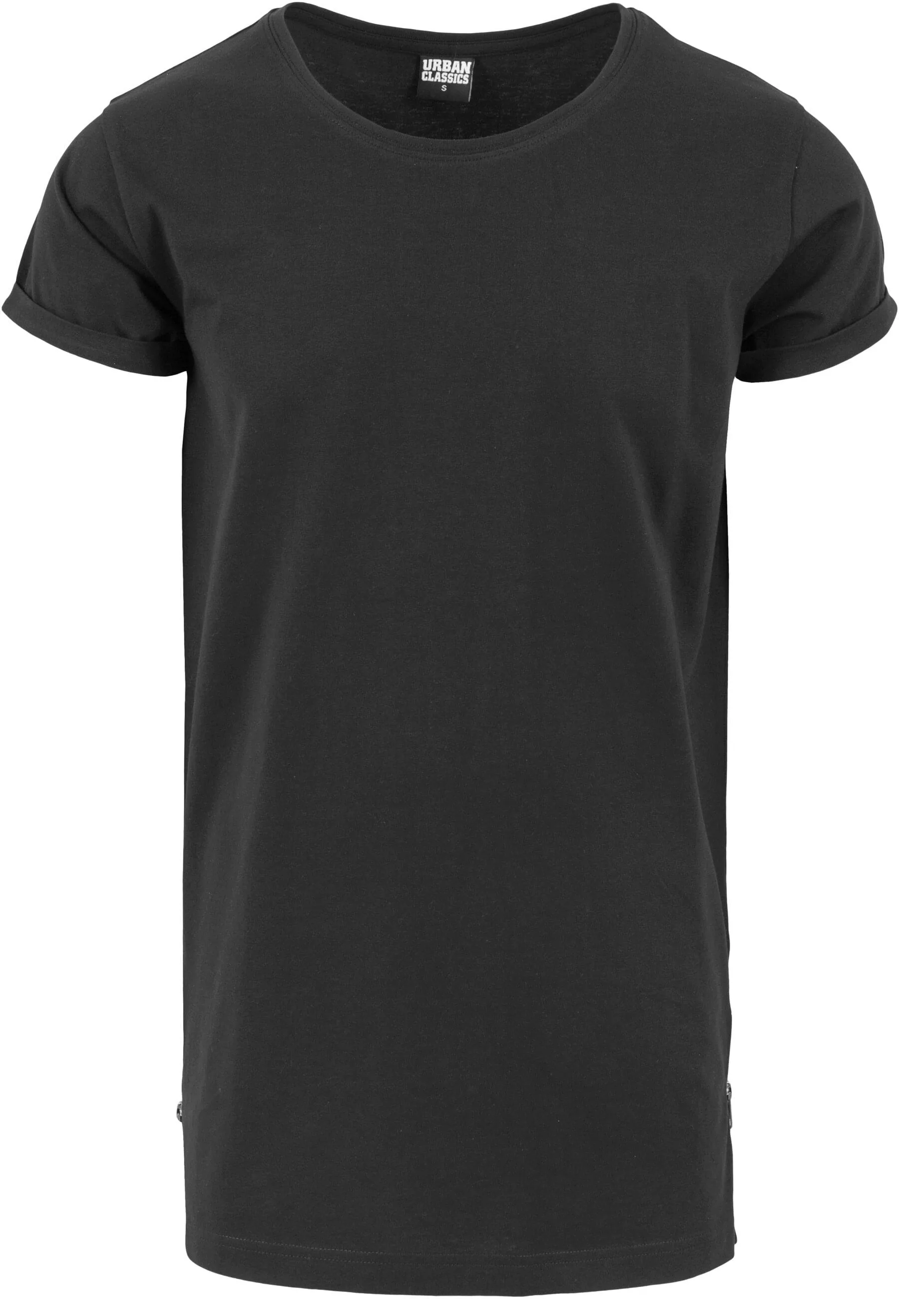 URBAN CLASSICS T-Shirt "Urban Classics Herren Long Shaped Side Zip Tee", (1 günstig online kaufen