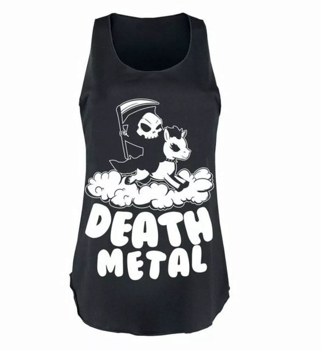 Cupcake Cult Tanktop Death Metal Clouds Unicorn Skelett Reaper Einhorn günstig online kaufen