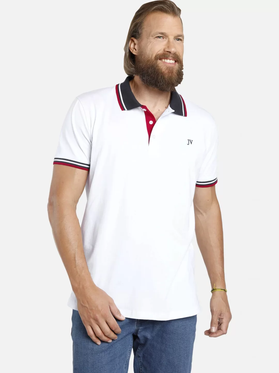 Jan Vanderstorm Poloshirt JOHAN in zwei Designs (2er-Pack) günstig online kaufen