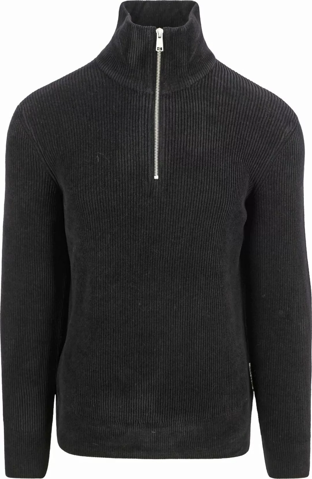 Marc O'Polo Half Zip Pullover Corduroy Schwarz - Größe L günstig online kaufen