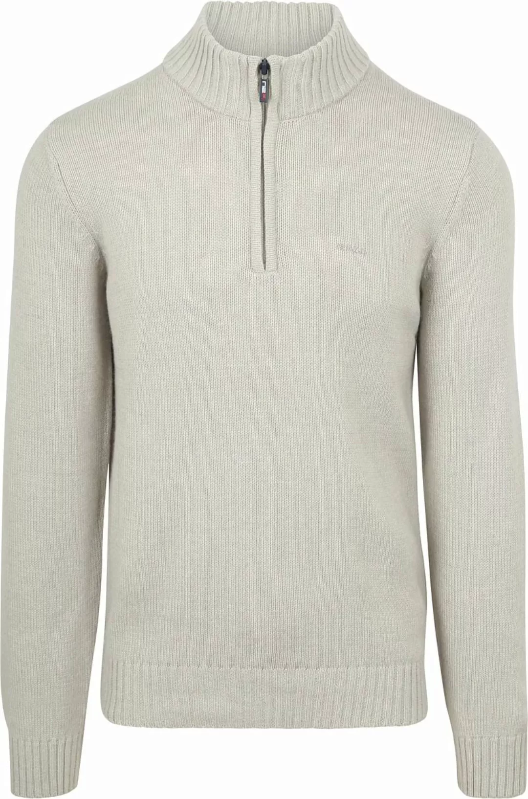 NZA Half Zip Pullover Wool Mix Adan Greige - Größe L günstig online kaufen