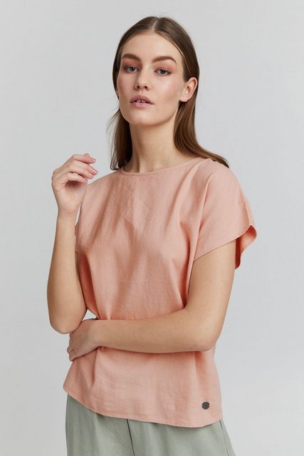 OXMO Shirtbluse ARNORA Bluse aus Leinenmix günstig online kaufen