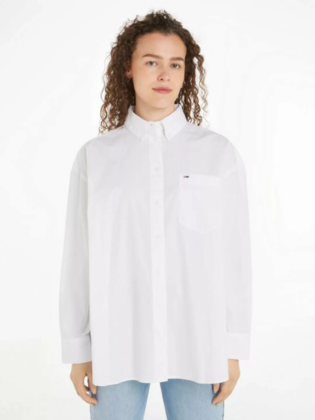 Tommy Jeans Shirtbluse TJW OVS ESSENTIAL SHIRT EXT modische Oversize Form günstig online kaufen