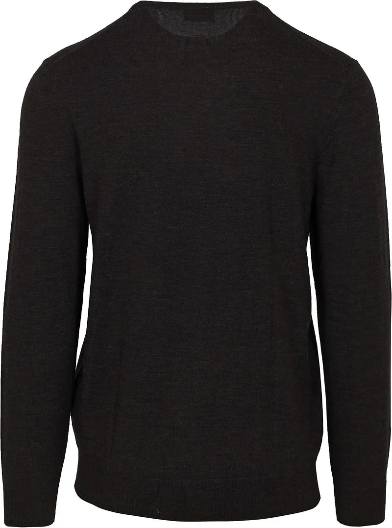 Profuomo Pullover V-Neck Merinowolle Schwarz - Größe XXL günstig online kaufen