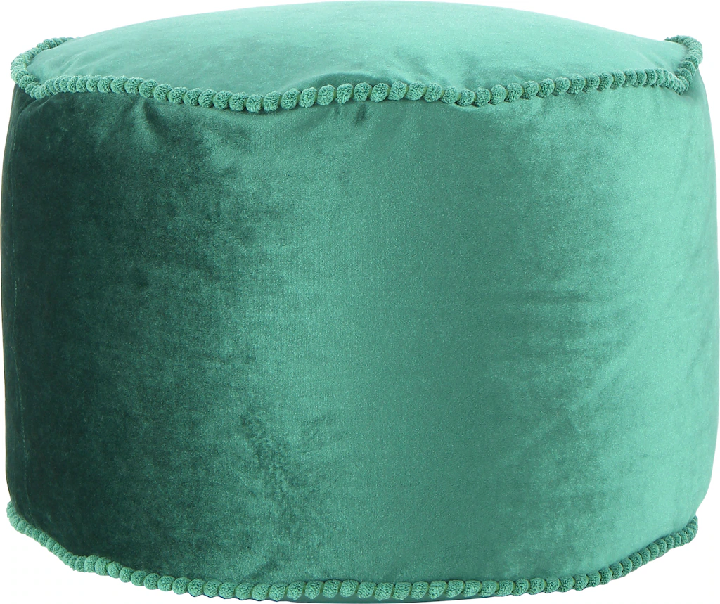 Kayoom Stauraumhocker "Pouf Taj Mahal 125, trendige samtige Oberfläche", (1 günstig online kaufen