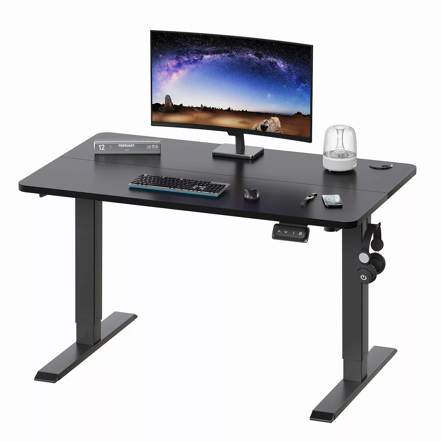 HOMALL Schreibtisch Höhenverstellbar elektrischer Memory-Funktion 100/120/1 günstig online kaufen
