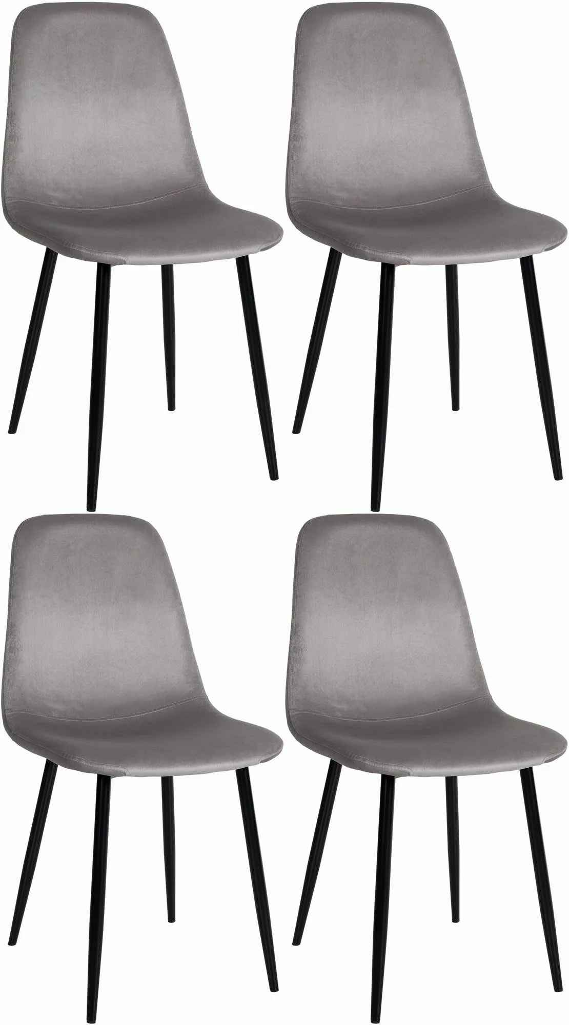 CLP Esszimmerstuhl Napier (4er Set), Metall, günstig online kaufen