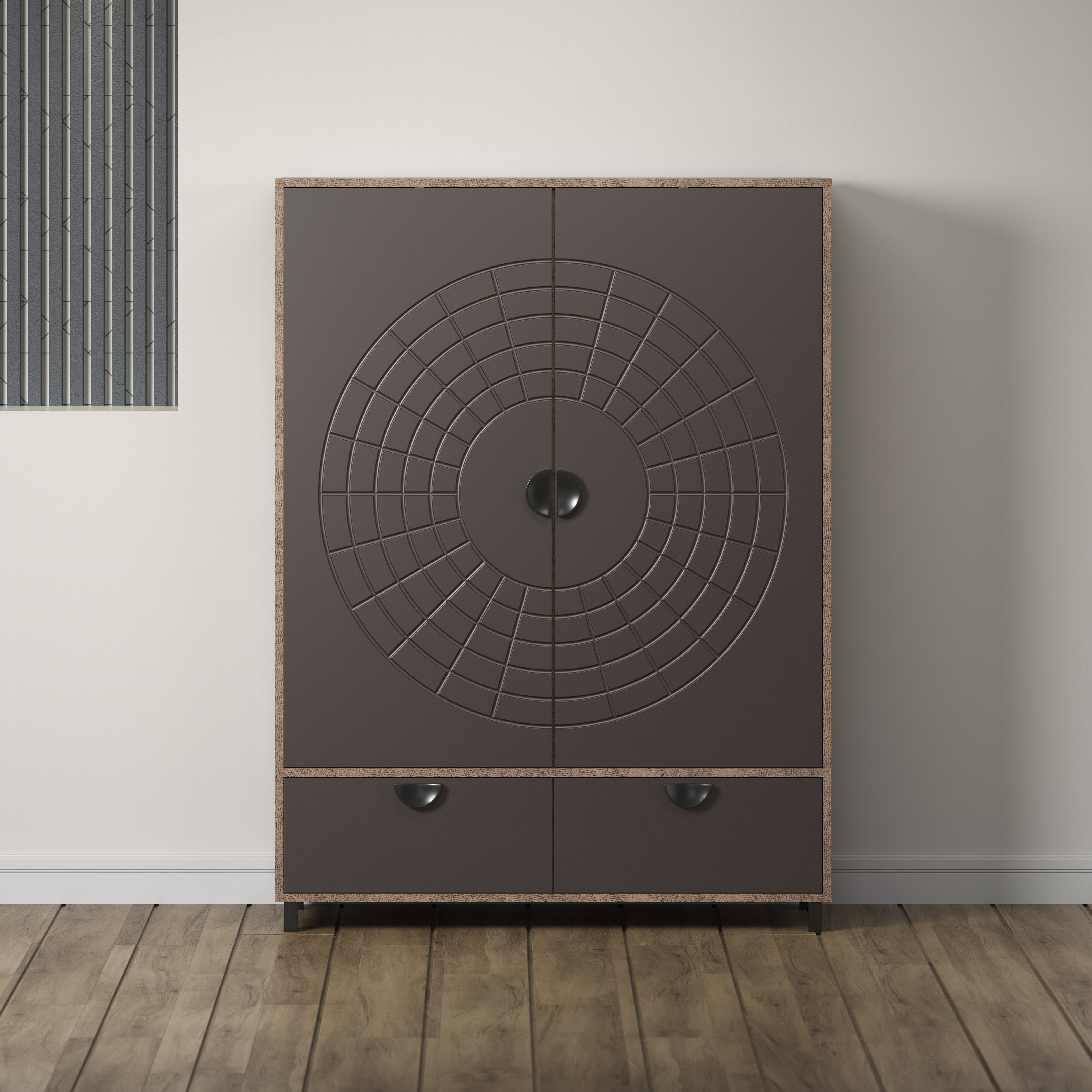 INOSIGN Highboard "Fusion", (1 St.), Stauraumschrank mit besonderem Kreismu günstig online kaufen