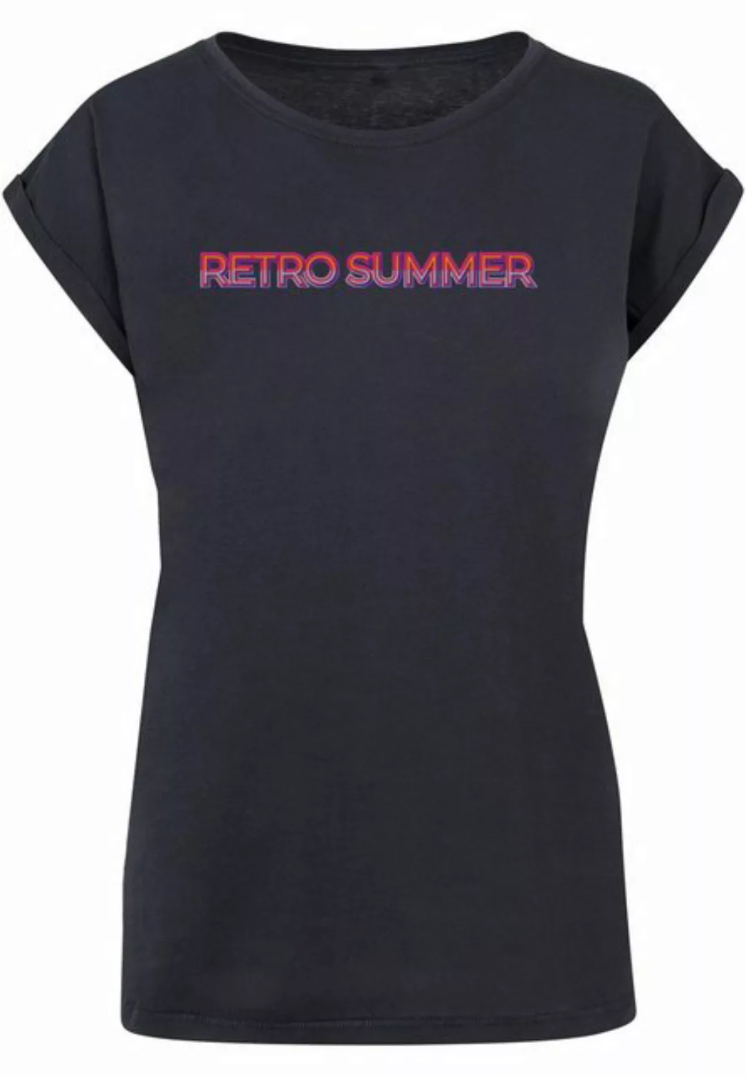 Merchcode T-Shirt Merchcode Damen Ladies Summer - Retro T-Shirt (1-tlg) günstig online kaufen