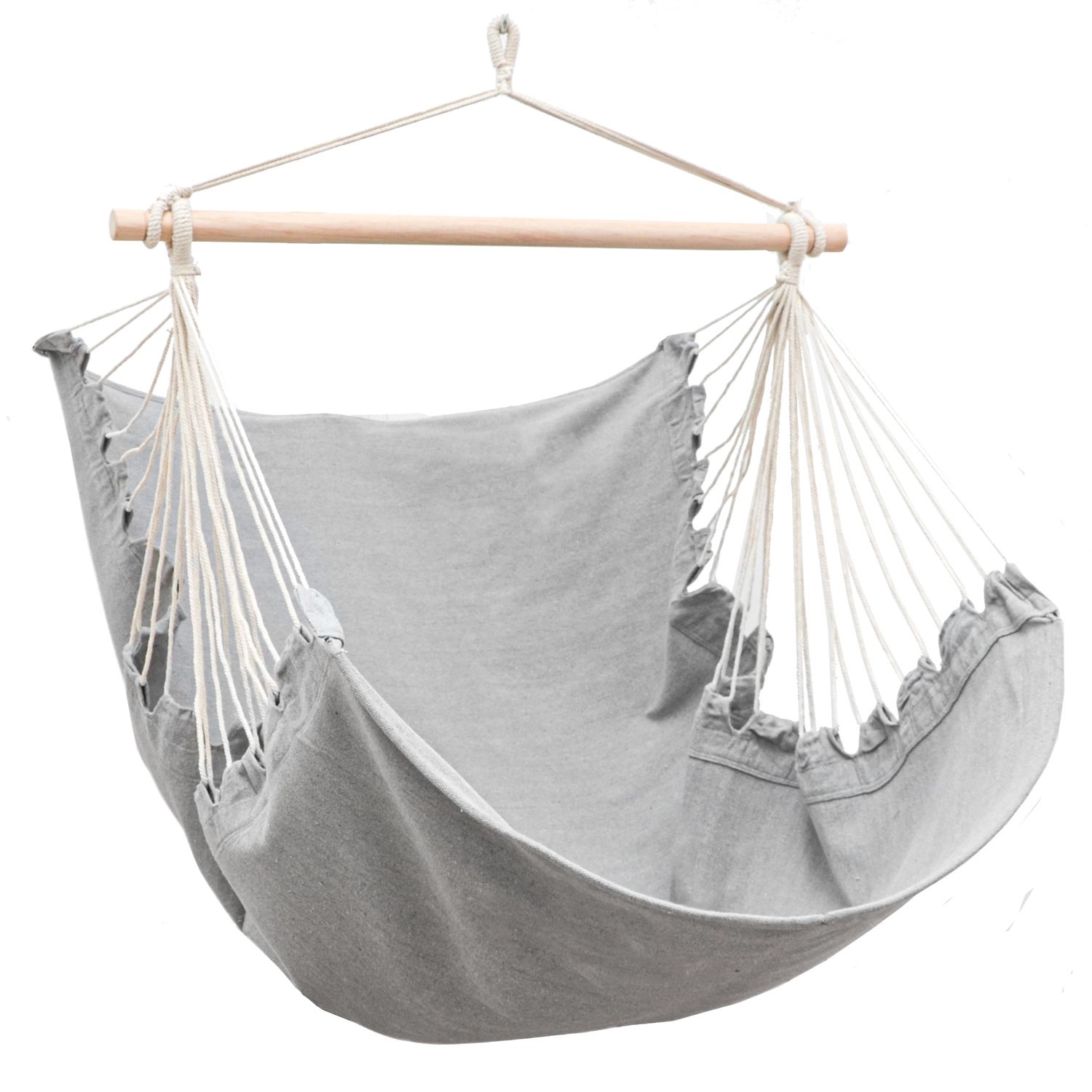 AMANKA XL-Hängesessel bis 100 kg Belastbar 155 x 125 cm Lilac Grau günstig online kaufen