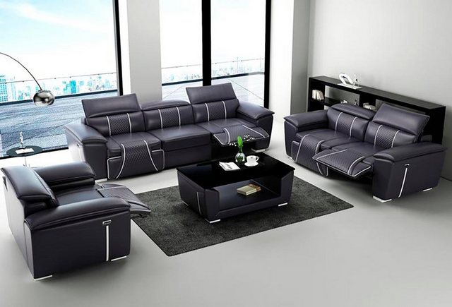 JVmoebel Sofa Multifunktions Couch Relax Sofagarnitur Polster Sofa 3+2+2 Si günstig online kaufen