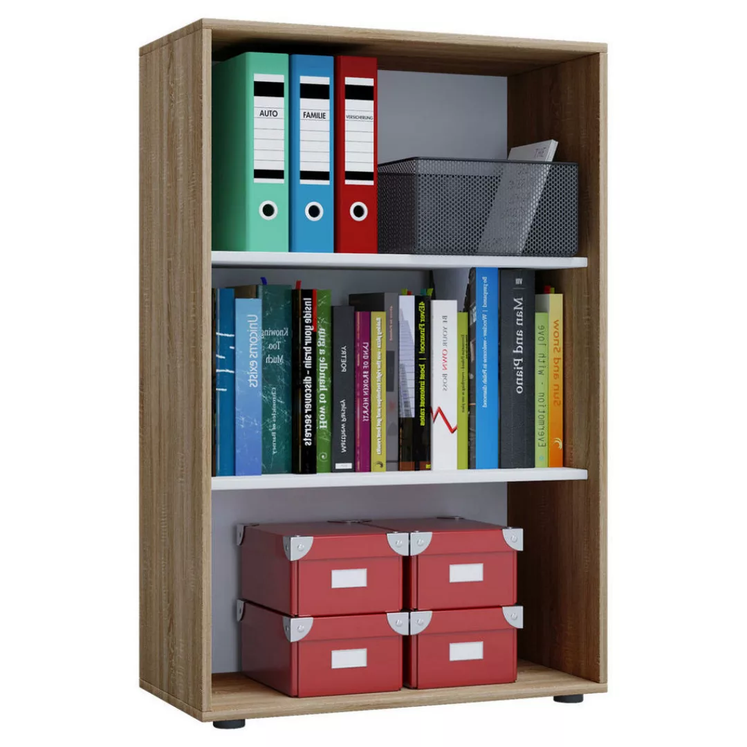 VCM Holz Büro Stand Regal Bücher Ordner Aktenregal Ordnerregal Bücherregal günstig online kaufen