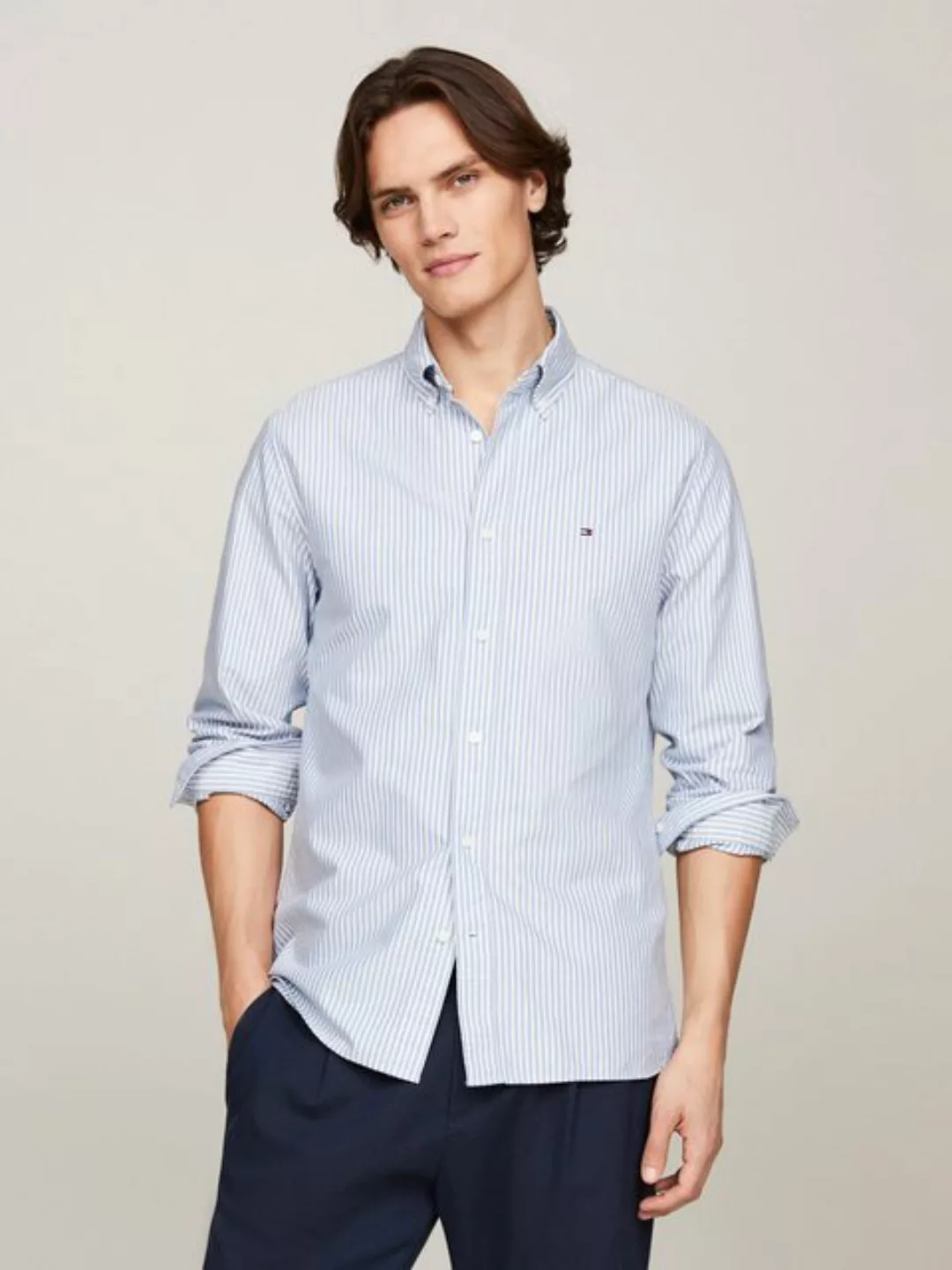 Tommy Hilfiger Langarmhemd HERITAGE OXFORD STRIPE RF SHIRT günstig online kaufen