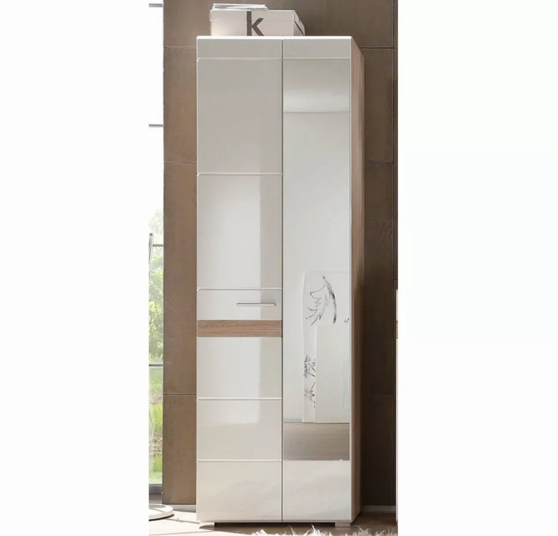 trendteam Garderobenschrank Flurgarderobe Hochschrank Standschrank Eiche 62 günstig online kaufen