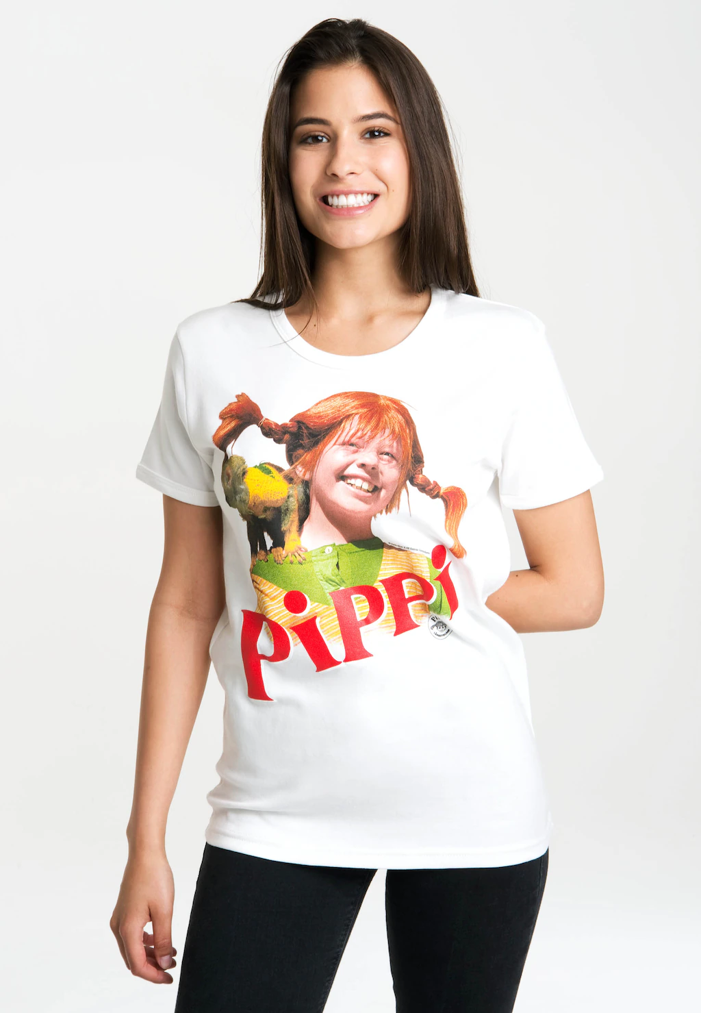 LOGOSHIRT T-Shirt "Pippi Langstrumpf", mit lizenziertem Originaldesign günstig online kaufen