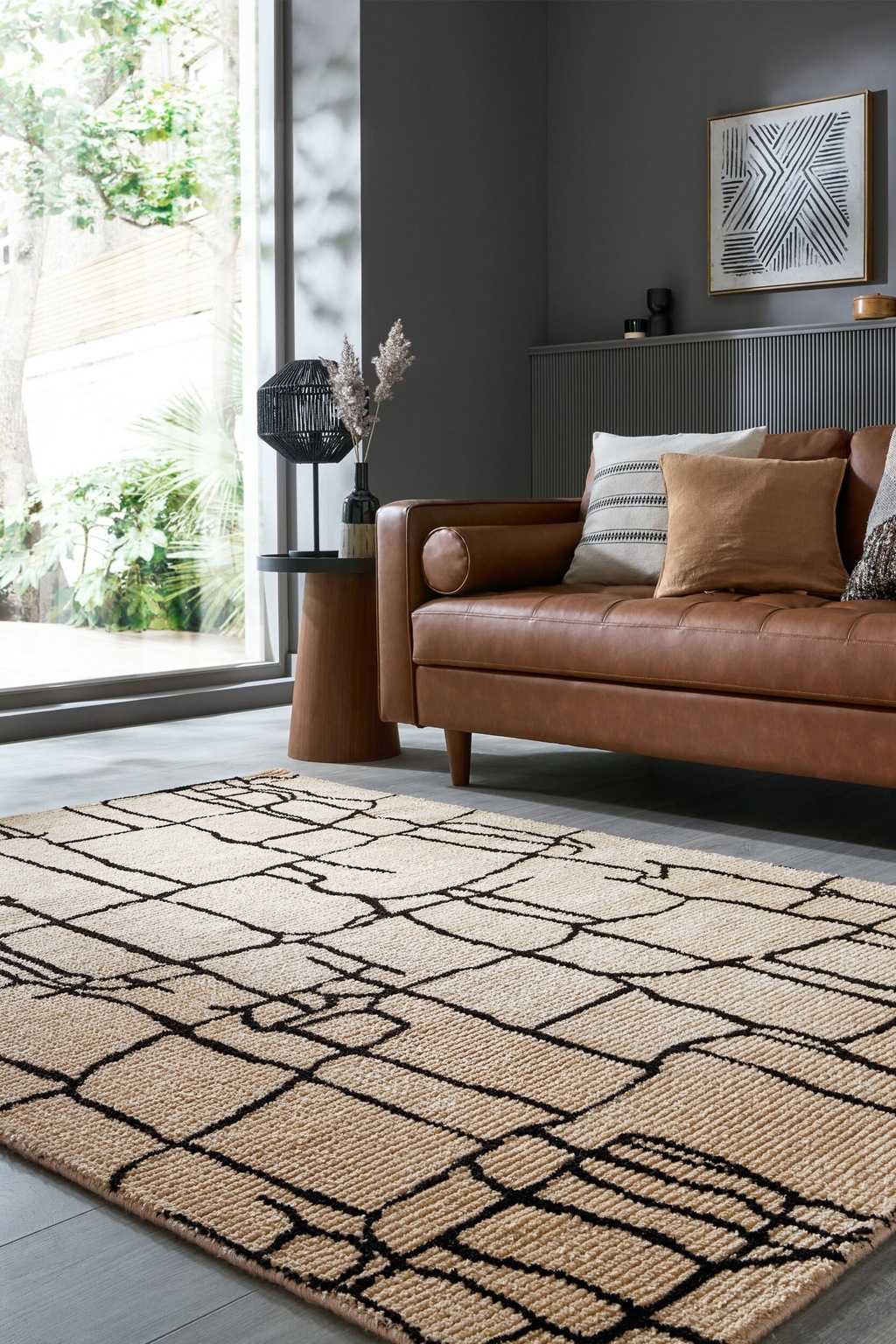 FLAIR RUGS Teppich »Theo«, rechteckig, 12 mm Höhe, Hoch-niedriger Flor in W günstig online kaufen