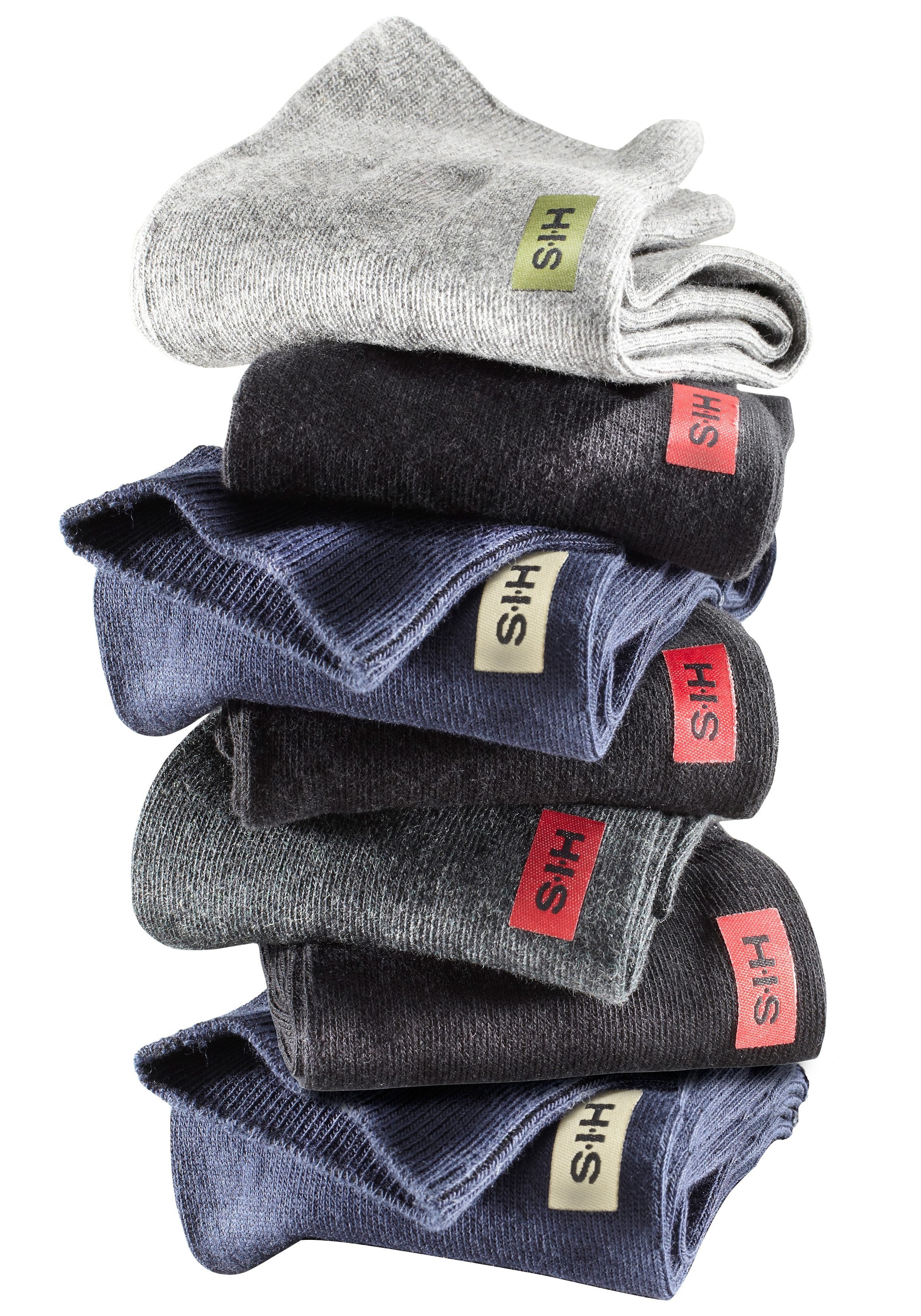 H.I.S Basicsocken, (Packung, 7 Paar), in angenehmer Baumwollqualität günstig online kaufen