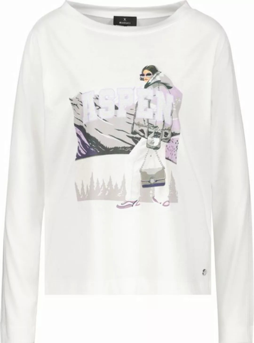 Monari Blusenshirt Shirt mit Frauen-Print off-white günstig online kaufen