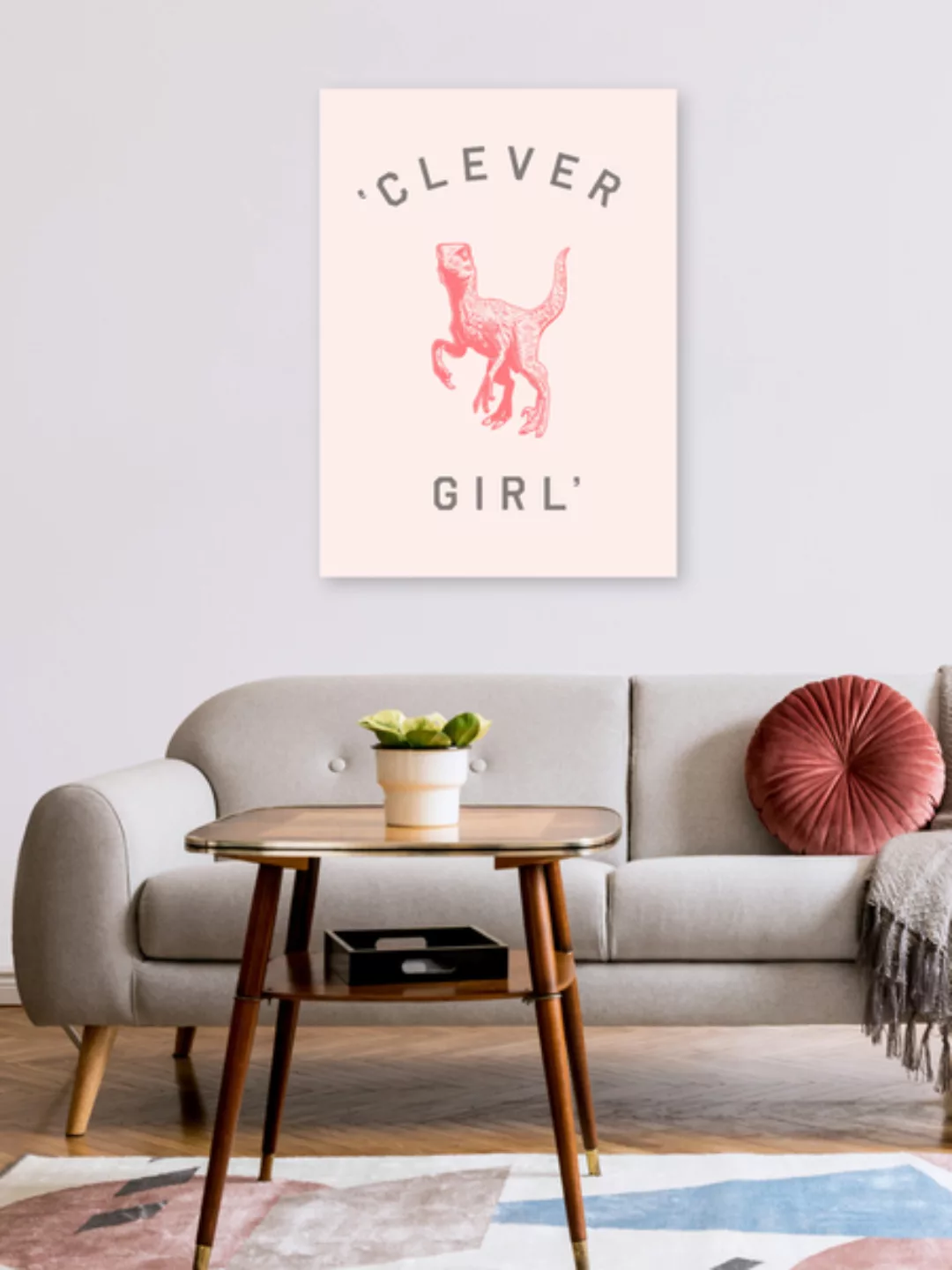 Poster / Leinwandbild - Clever Girl günstig online kaufen