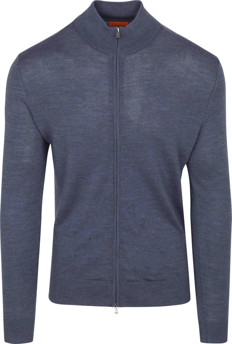 Suitable Cardigan Merino Denim Blau - Größe L günstig online kaufen