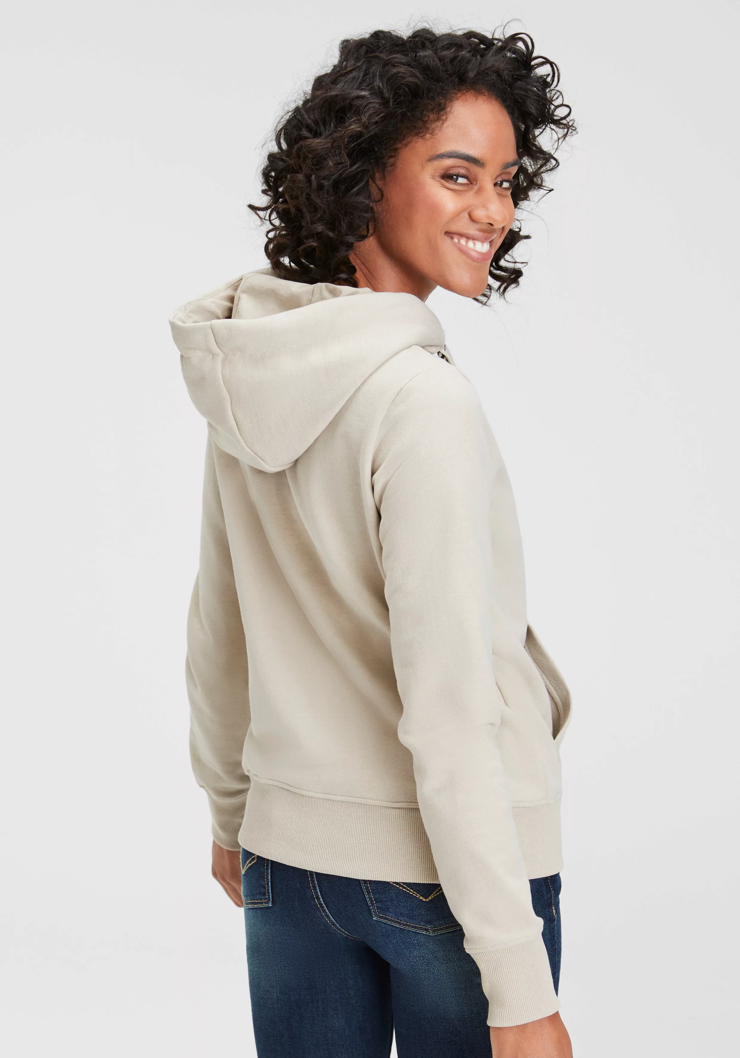 H.I.S Sweatshirt mit Logo-Print und mehrfarbigen Kordeln günstig online kaufen