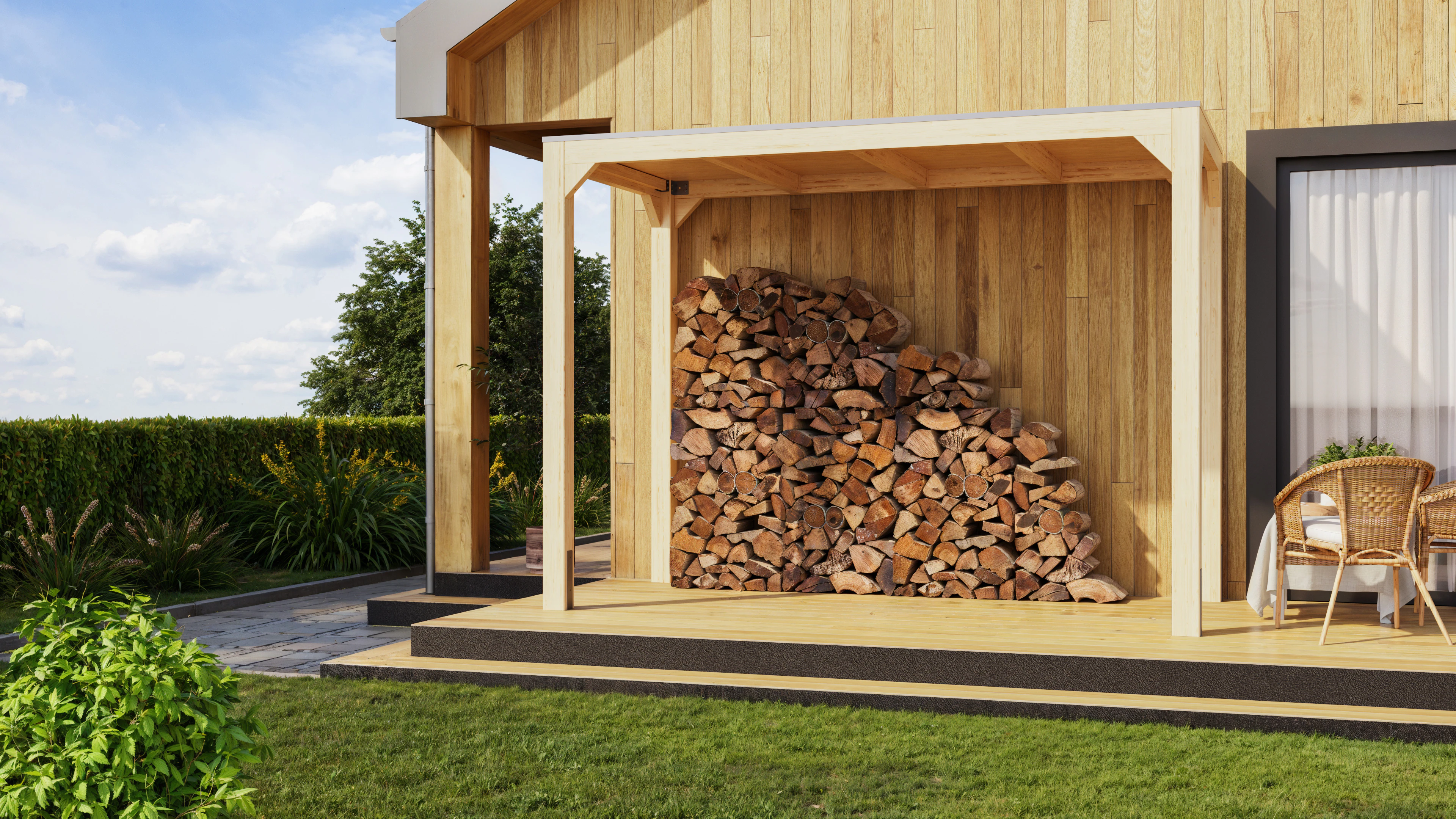Karibu Pavillon "Gordon", BxTxH: 320x160x239 cm, ohne Seitenteile und Rückw günstig online kaufen