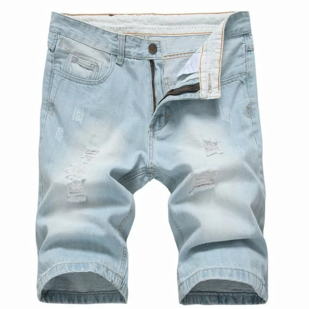 Allthemen Jeansshorts Herr Destroyed Jeans für Sommer günstig online kaufen