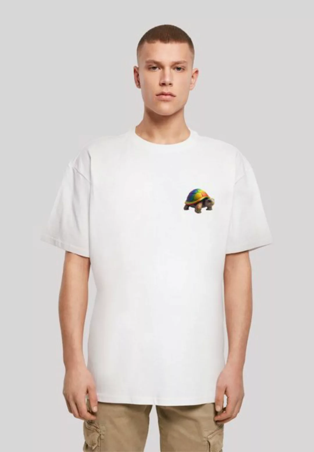 F4NT4STIC T-Shirt Rainbow Turtle OVERSIZE TEE Print günstig online kaufen