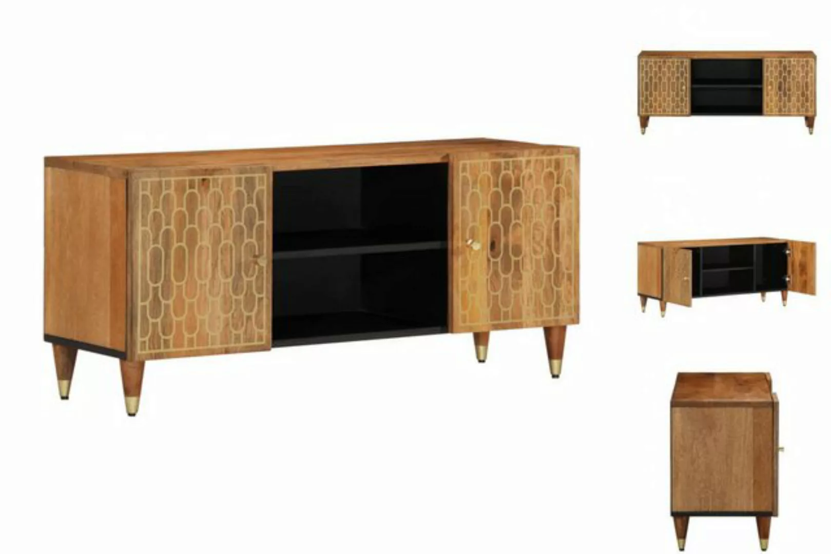 vidaXL TV-Schrank TV Schrank Sideboard Schrank Kommode 105x33x46 cm Massivh günstig online kaufen