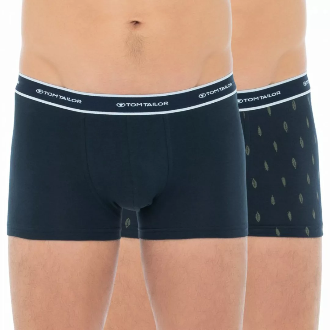 Tom Tailor 2-er Set Trunks Blau mit Motiv günstig online kaufen