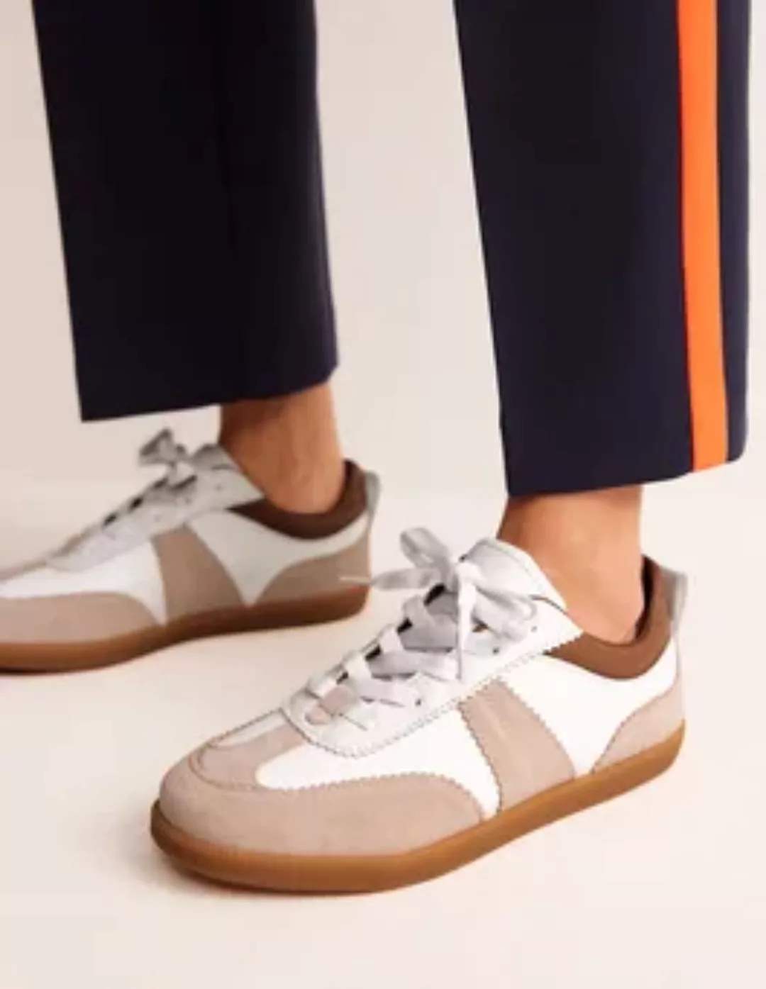 Erin Tennis-Sneaker im Retro-Stil Damen Boden, Weiß Mix günstig online kaufen