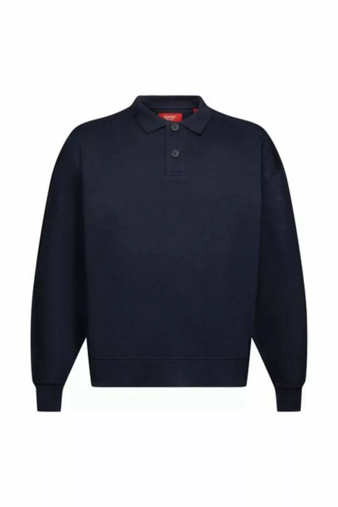 Esprit Sweatshirt Langärmliges Polo-Sweatshirt (1-tlg) günstig online kaufen