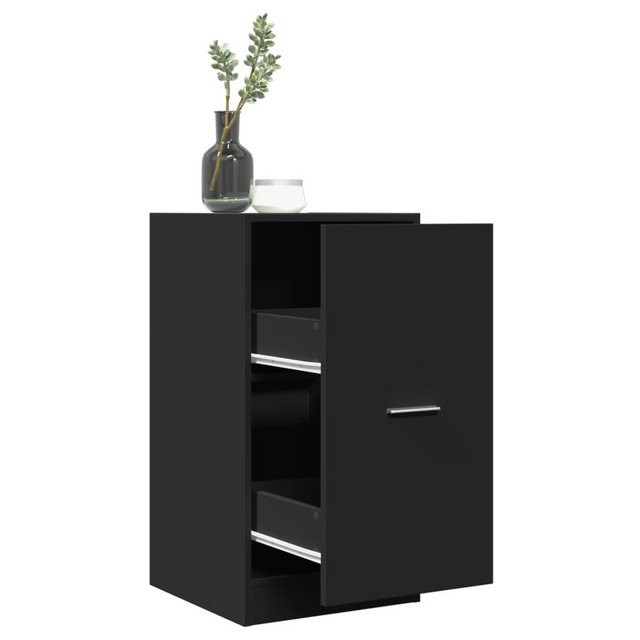 vidaXL Aktenschrank Apothekerschrank Schwarz 40x41x77,5 cm Spanplatte günstig online kaufen