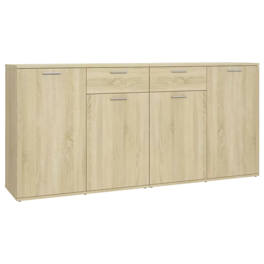 Sideboard Sonoma-eiche 160x36x75 Cm Spanplatte günstig online kaufen