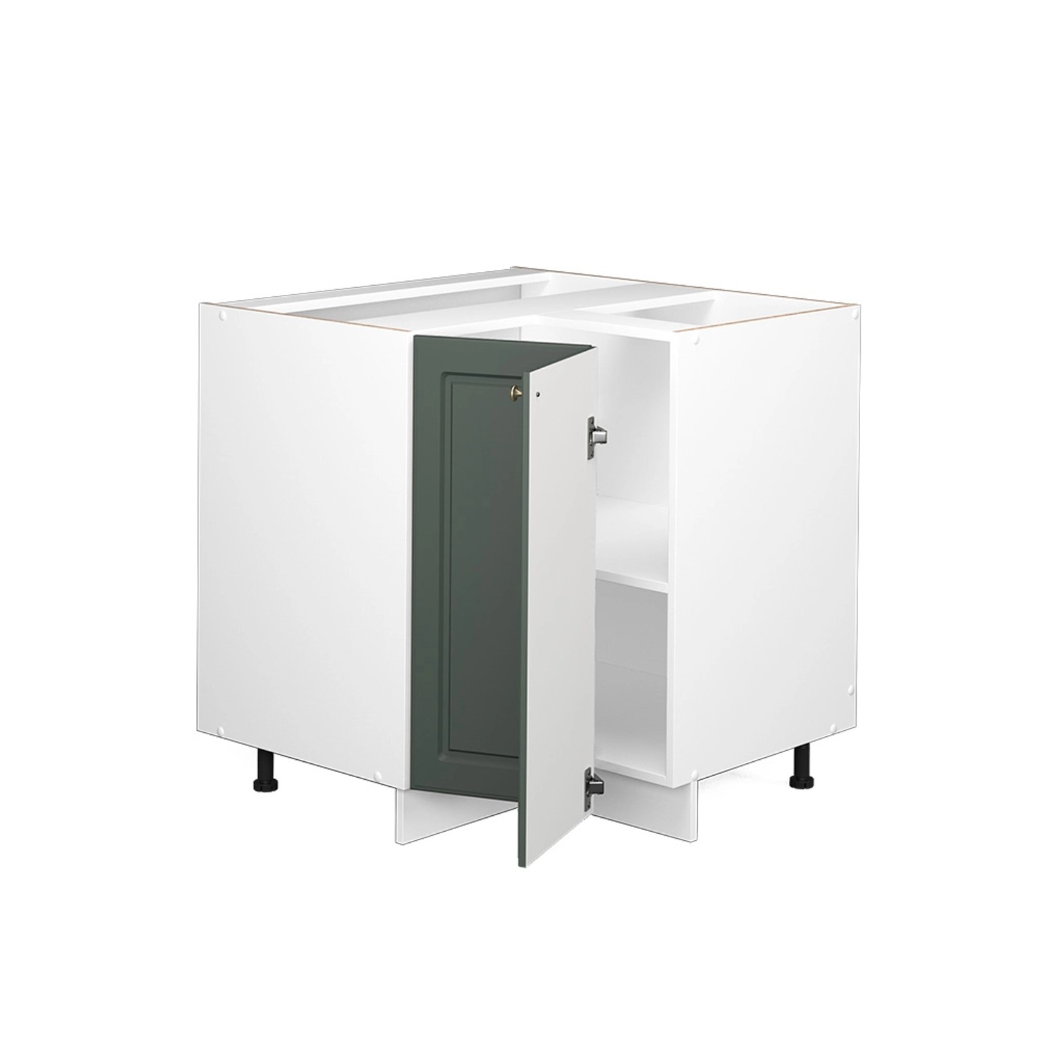 Vicco Eckunterschrank Fame-Line, Grün-Gold Landhaus/Weiß, 80.5 günstig online kaufen