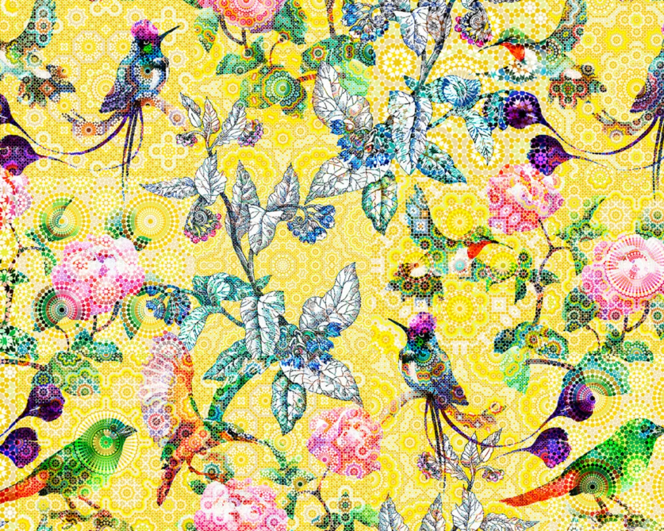 Fototapete "exotic mosaic1" 4,00x2,70 m / Glattvlies Brillant günstig online kaufen