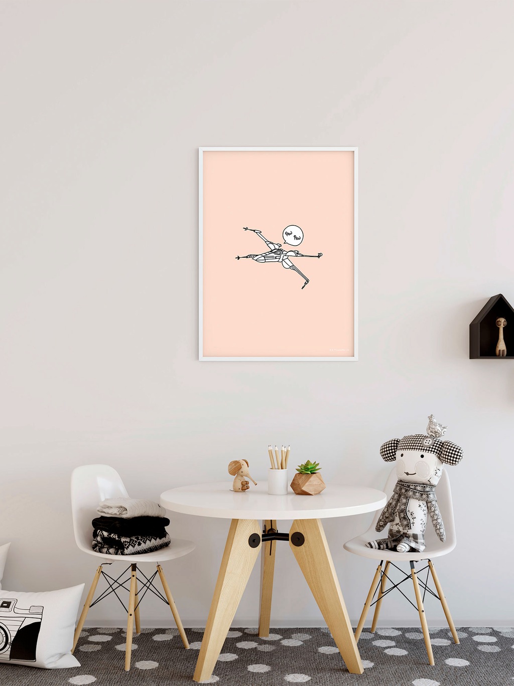 Disney Poster Star Wars Pew Pew Rosa 50 x 70 cm 612182 günstig online kaufen