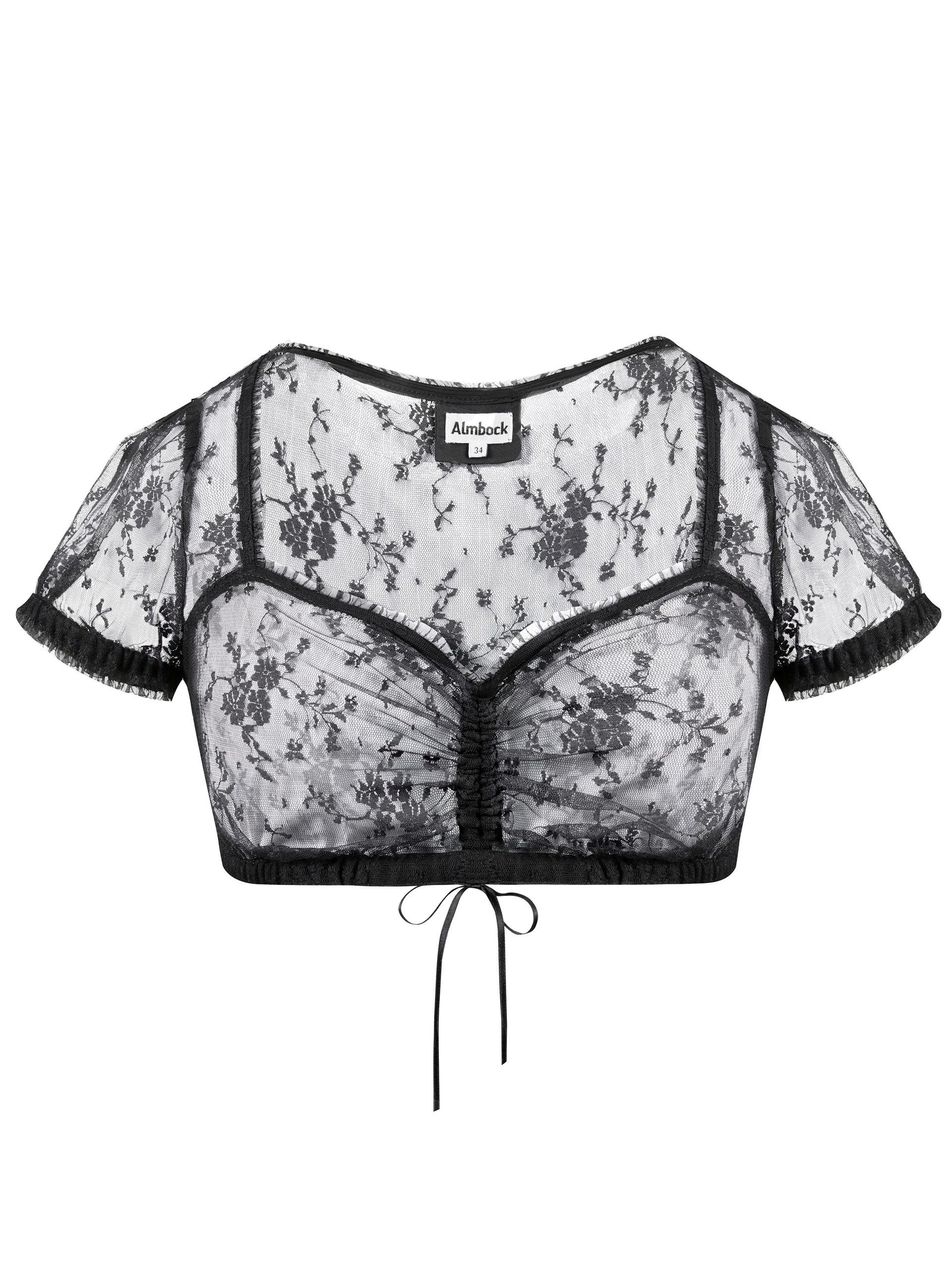 Almbock Dirndlbluse Dirndlbluse Daria (1-tlg) schwarz günstig online kaufen